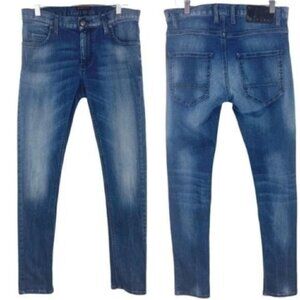 Sisley helsinki super skinny fit jeans Size W30 L31-hemmed Distressed